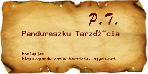 Pandureszku Tarzícia névjegykártya